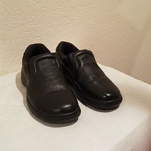Safe T Step Black Leather Women's Shoes